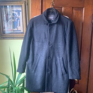 Wool/Cashmere blend Cezani Charcoal Gray Coat M